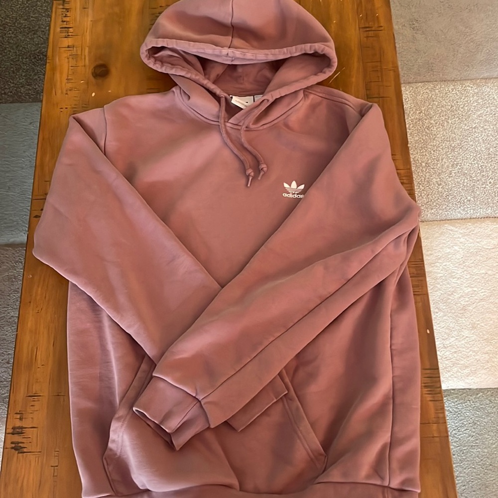 EUC adidas originals hoodie dark lavender size medium